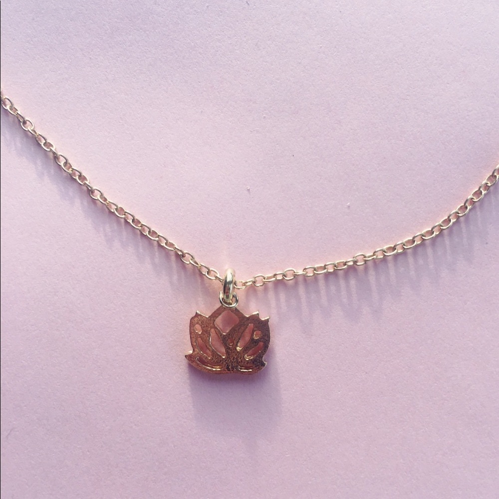 NEW • Lotus Flower Gold Necklace